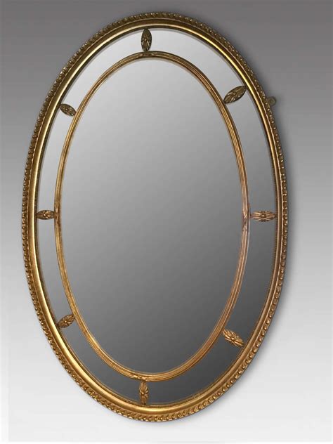 oval gilt mirror
